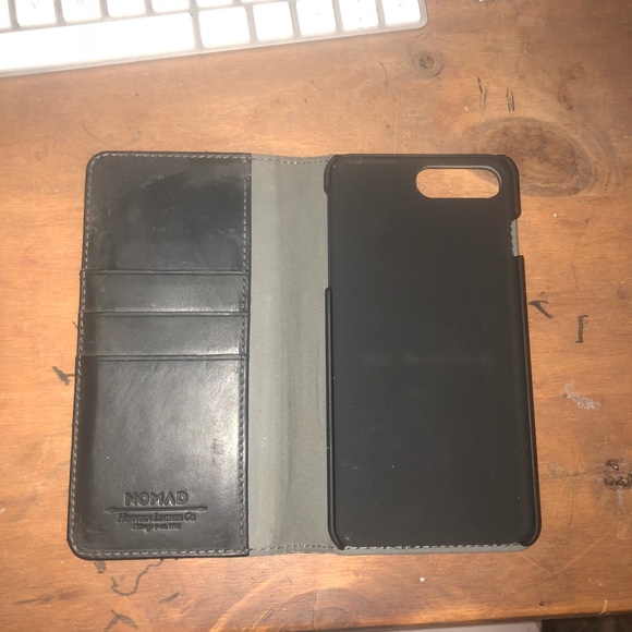 Leather phone case wallet for iPhone 6,7,8 plus - Picture 1 of 4